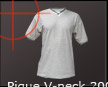 Koszulka tresc Pique V-neck 200
